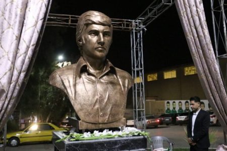 سردیس شهید انقلاب داریوش محمدی در مسجدسلیمان رونمایی شد