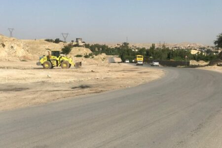 بررسی میدانی فاز دوم پروژه تعریض جاده گلف توسط شهردار و فرماندار مسجدسلیمان