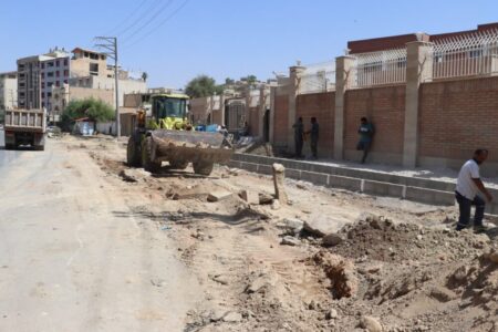 بلوار سه‌راه مال‌شنبه تا میدان علیمردان‌خان زیر تیغ عملیات عمرانی شهرداری