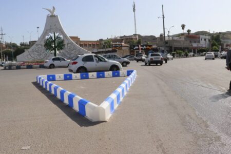 نصب جداول نوری در میدان جانباز مسجدسلیمان