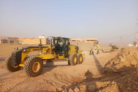 زیرسازی و آماده‌سازی مسیر دبستان شهدای معرف در دستور کار شهرداری مسجدسلیمان