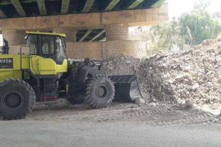 اجرای عملیات نخاله‌برداری و پاکسازی معابر در برخی مناطق شهری مسجدسلیمان