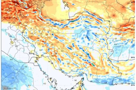 بارش پراکنده و کاهش دما در شمال کشور؛ طوفان گردوخاک در شرق بارش پراکنده و کاهش دما در شمال کشور؛ طوفان گردوخاک در شرق