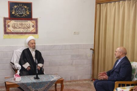قالیباف به دیدار آیات جوادی آملی و مکارم شیرازی رفت قالیباف به دیدار آیات جوادی آملی و مکارم شیرازی رفت